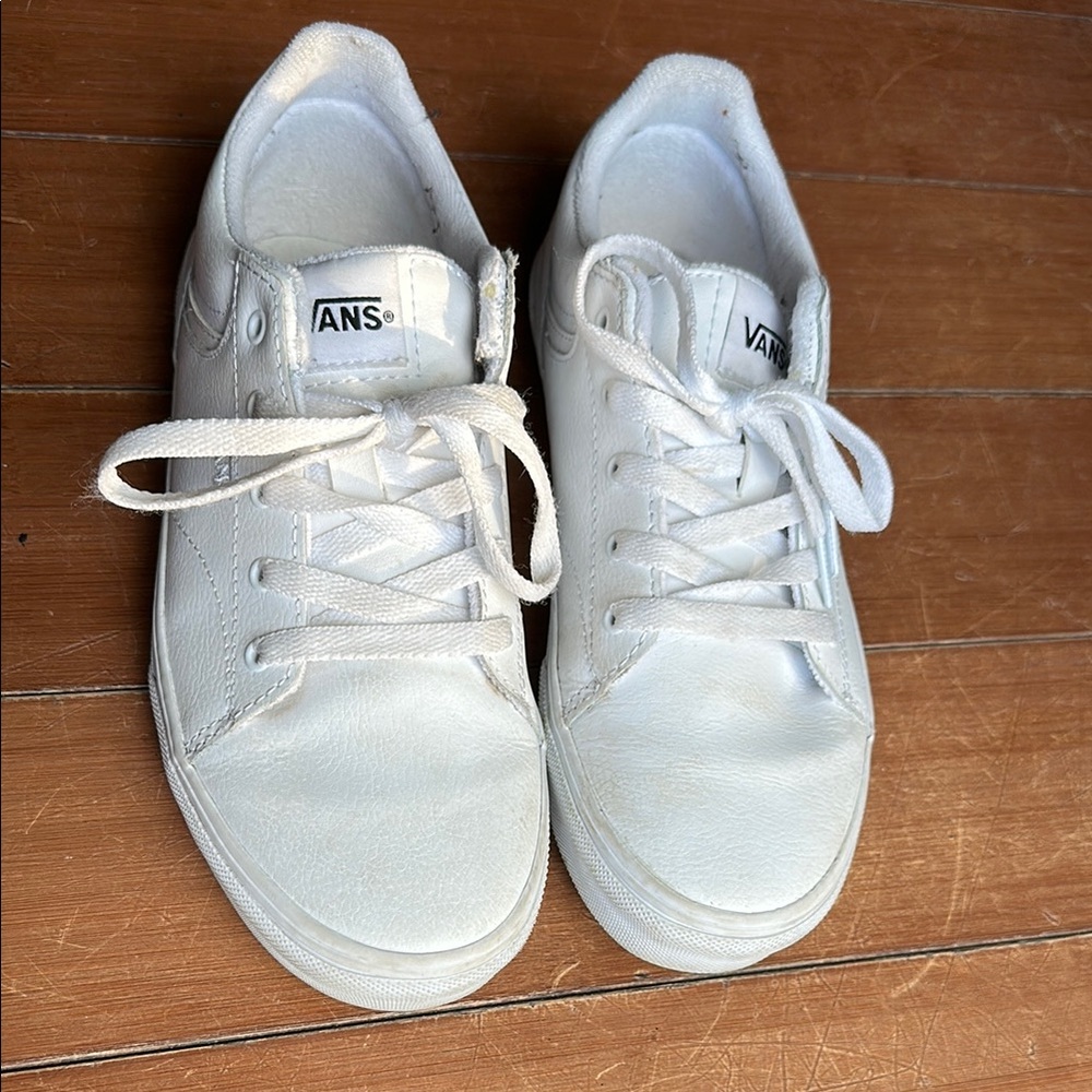 Vans Classic White Lace-Up Sneakers